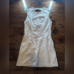 Abercrombie & Fitch Linen Blend Cream Dress Size Large Tall